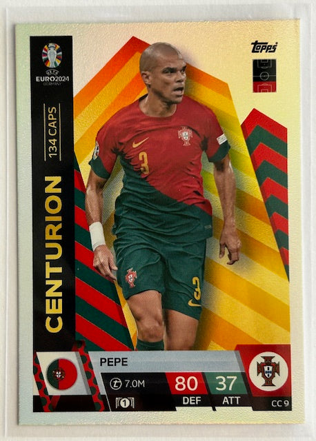 Topps Match Attax UEFA EURO 2024 - PEPE (PORTUGAL) Centurion CC9