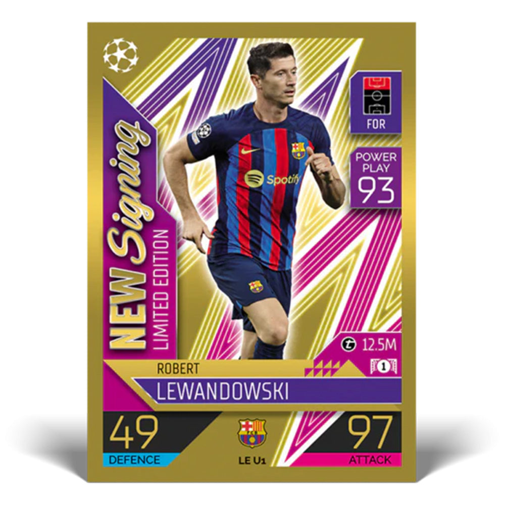 Topps Match Attax Update 2022-23 - LEWANDOWSKI (FC BARCELONA) Limited Edition LEU1