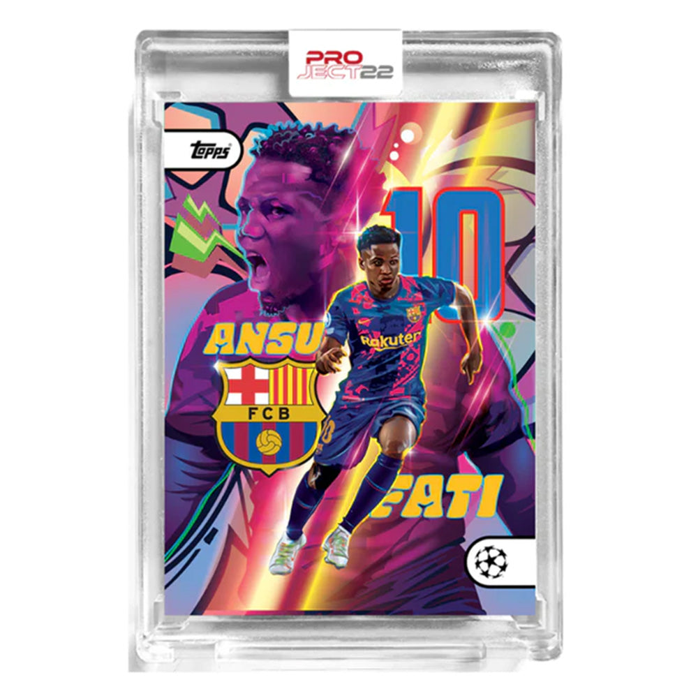 Topps Project 22 - ANSU FATI (FC BARCELONA) Base by Orlando Arocena