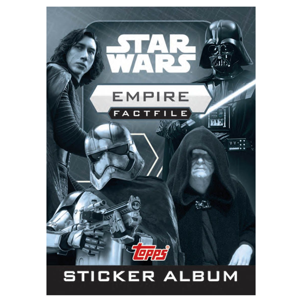 Topps UK Star Wars Factfiles (2020) Sticker Collection - EMPIRE SET #3 Sticker Album & 60 Stickers