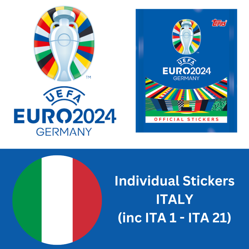 Topps UEFA EURO 2024 Sticker Collection - Single ITALY Stickers (inc ITA 1-21)