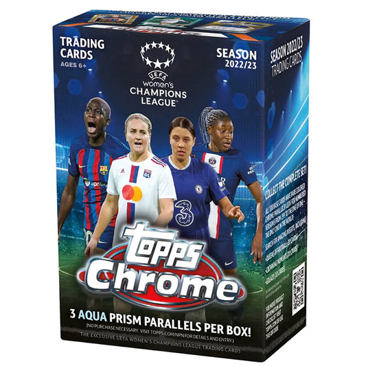 Topps Women's UEFA Champions League Chrome 2022-23 - Blaster Box of 8 Packets