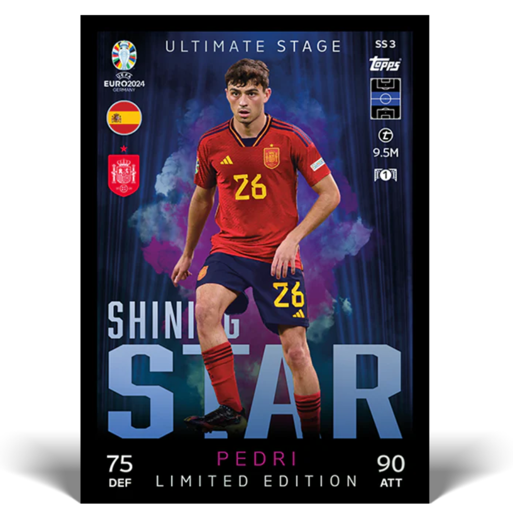 Topps UEFA EURO 2024 Match Attax - Shining Stars Booster Tin #2 (including 31 Cards)