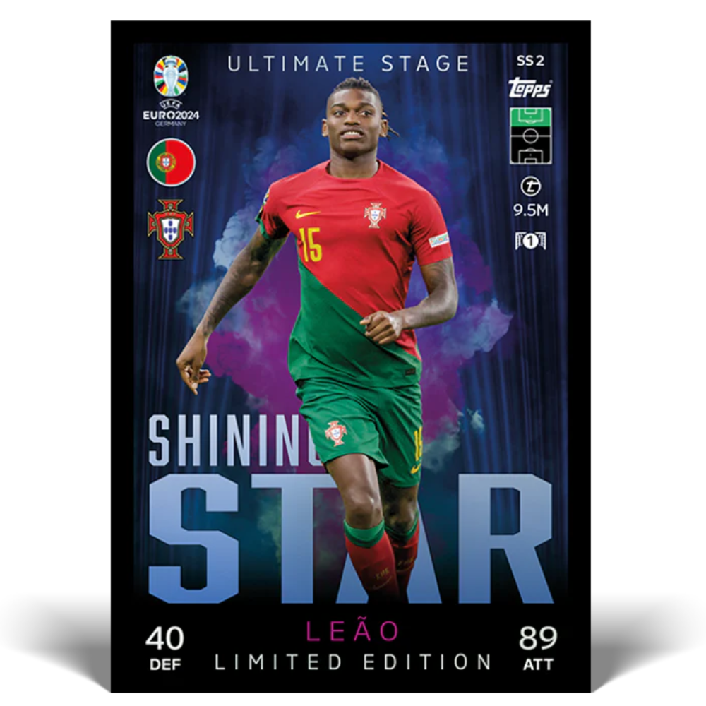 Topps UEFA EURO 2024 Match Attax - Shining Stars Booster Tin #2 (including 31 Cards)