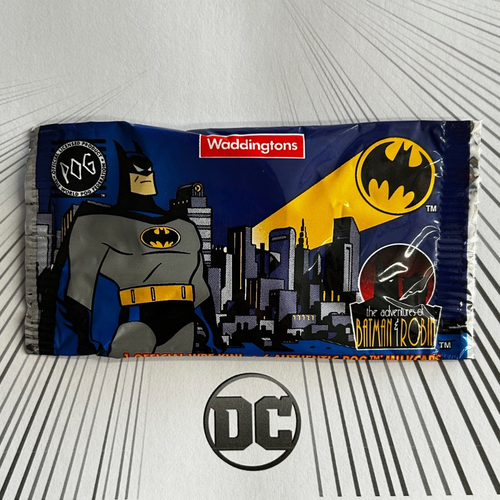 Waddingtons POG Adventures of Batman & Robin (1995) - Sealed Unopened Packet