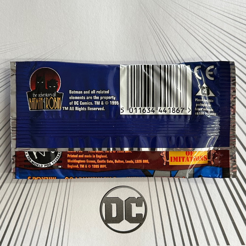 Waddingtons POG Adventures of Batman & Robin (1995) - Sealed Unopened Packet