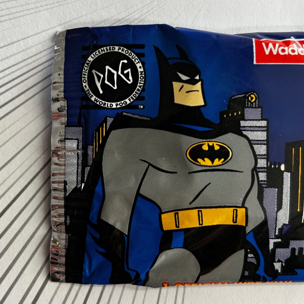 Waddingtons POG Adventures of Batman & Robin (1995) - Sealed Unopened Packet