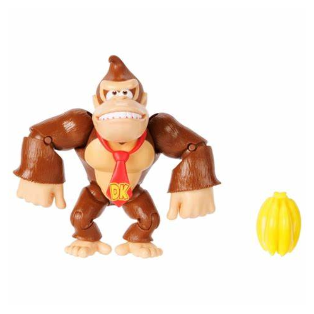 World of Nintendo DONKEY KONG 4" Deluxe Action Figure (with Bananas)