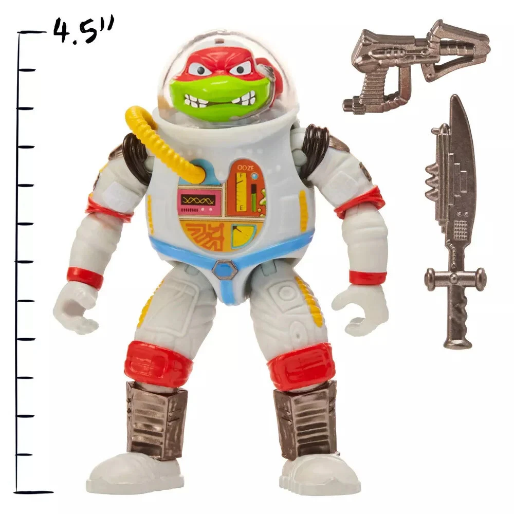 nickelodeon Teenage Mutant Ninja Turtles Mutant Mayhem - ASTRONAUT RAPH 4.5" Action Figure