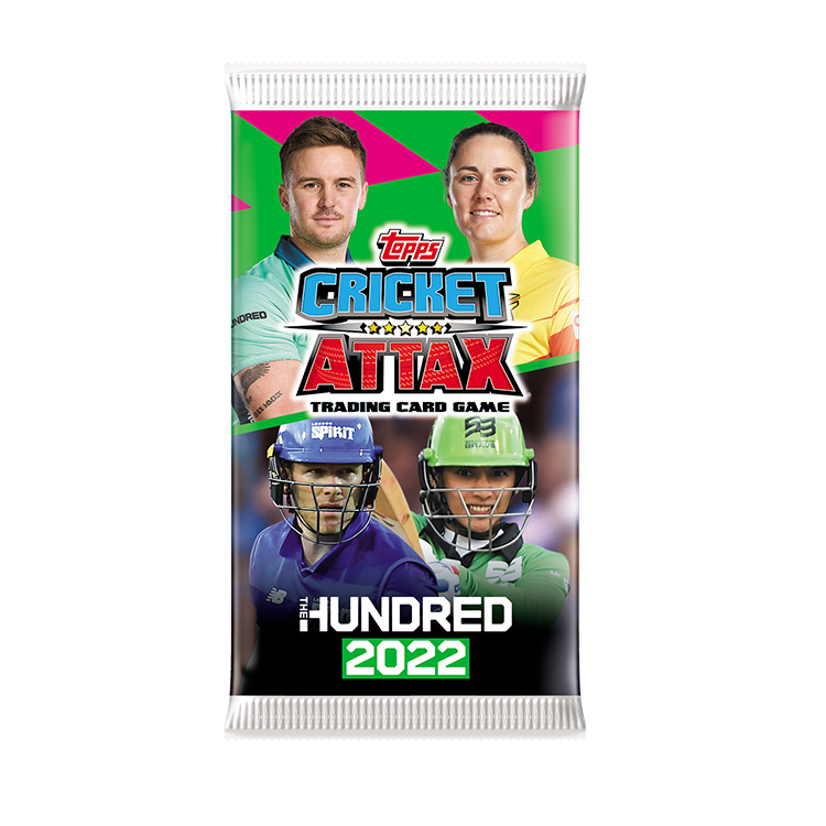 Topps The Hundred Cricket Attax 2022 - Box of 24 Packs