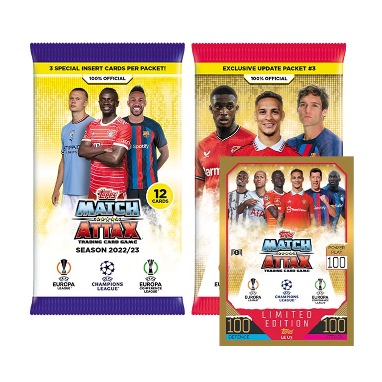 Topps 2022-23 Match Attax Update UEFA - Update Multipack 3