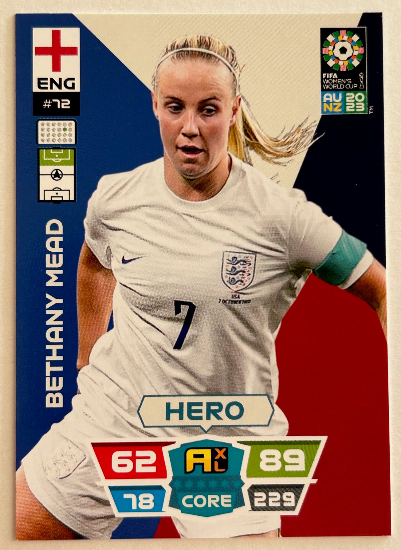 Panini Adrenalyn XL FIFA Women's World Cup 2023 - Single ENGLAND Cards (#64 - #72)