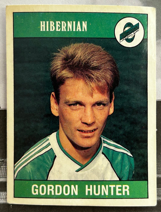 Panini Football 90 Sticker - GORDON HUNTER (HIBERNIAN) #416