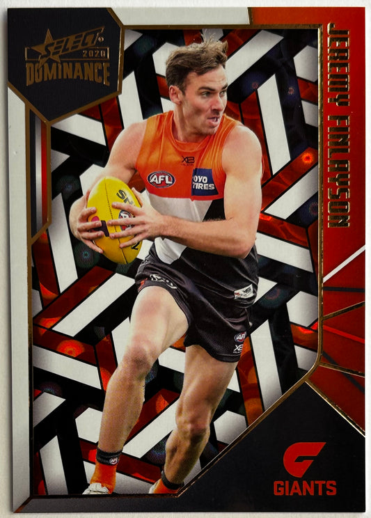 2020 AFL Select Dominance - JEREMY FINLAYSON (GWS GIANTS) Holographic Parallel HP93 /350