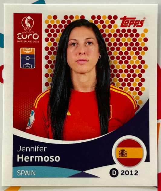 Topps UEFA Women's EURO 2025 Sticker Collection - JENNIFER HERMOSO (SPAIN) #105