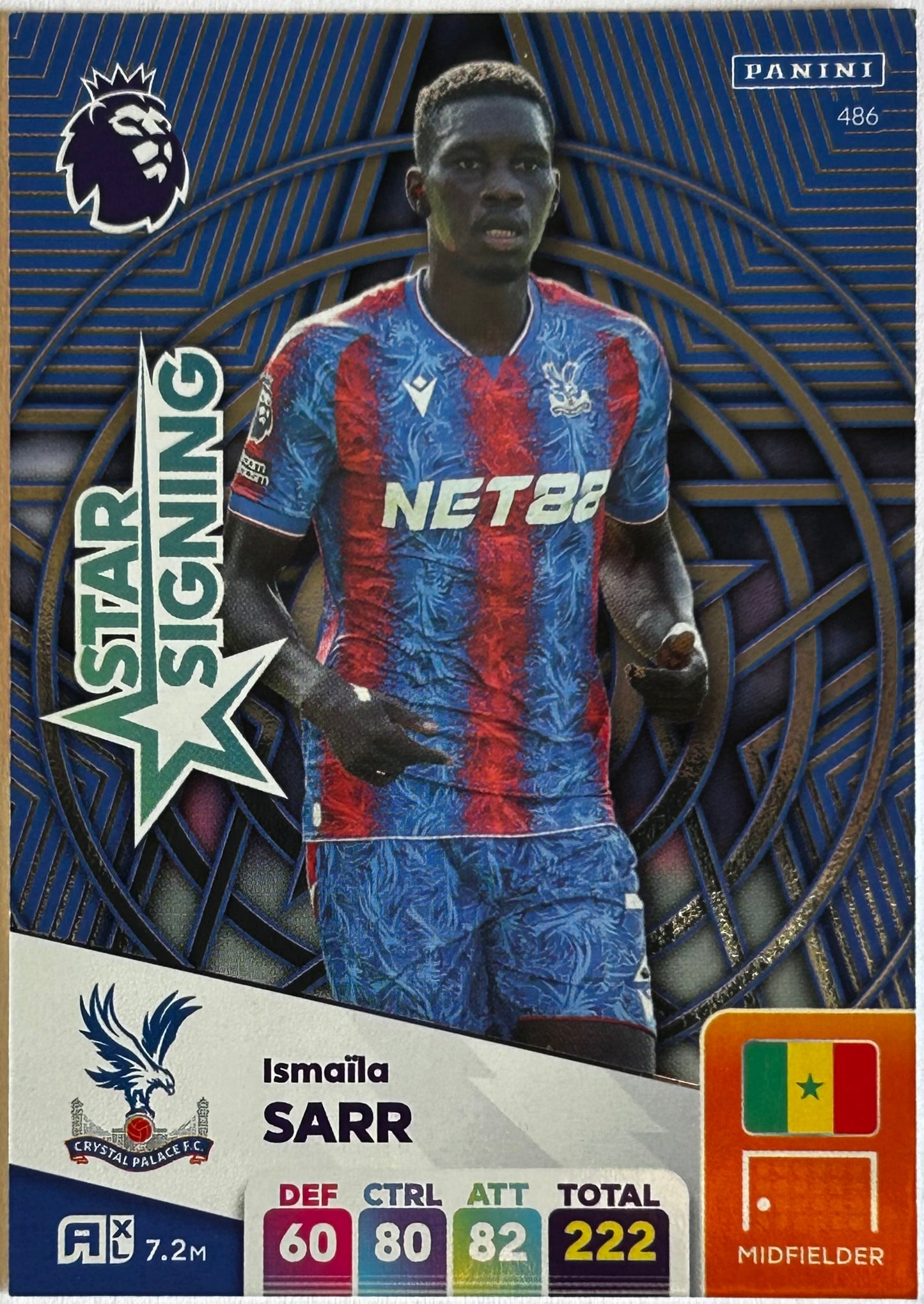 Panini Adrenalyn XL Premier League 2025 - ISMAILA SARR (CRYSTAL PALACE) Star Signing 486