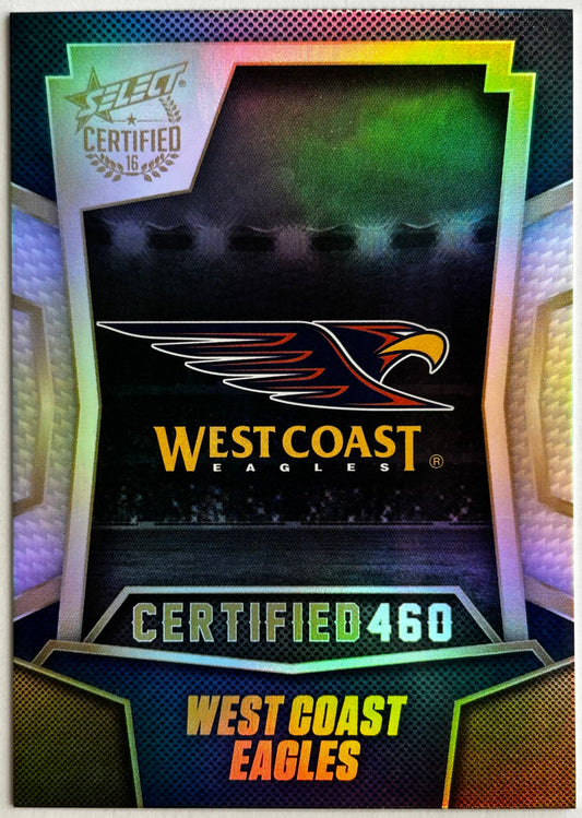 Select AFL 2016 Certified - CLUB LOGO (WEST COAST EAGLES) Certified 460 C197
