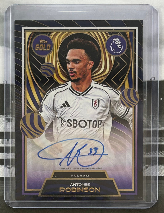 Topps Premier League Gold 2025-26 - ANTONEE ROBINSON (FULHAM) Current Stars Autograph Card