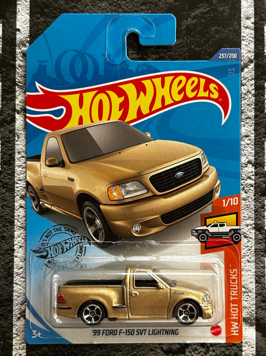 Mattel Hot Wheels Diecast Basic 1:64 - '99 Ford F-150 SVT Lightning HW Hot Trucks