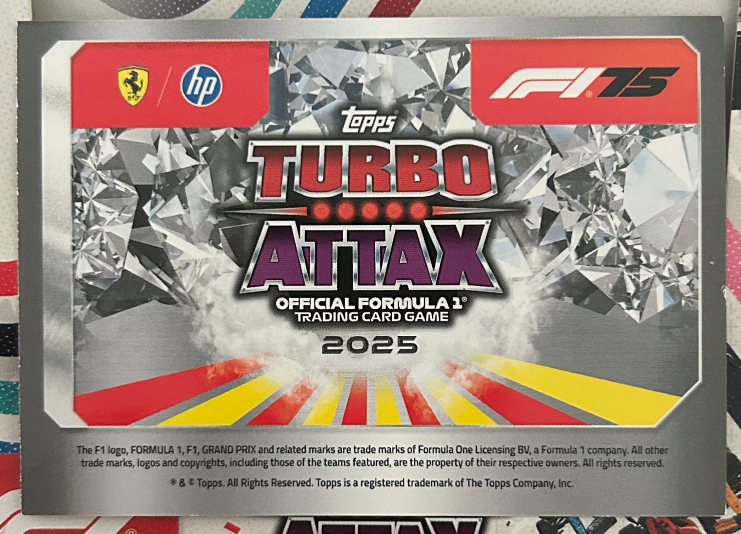 Topps F1 Turbo Attax 2025 - LEWIS HAMILTON (FERRARI) Signature Style Holo Foil #26 *Pink Parallel*