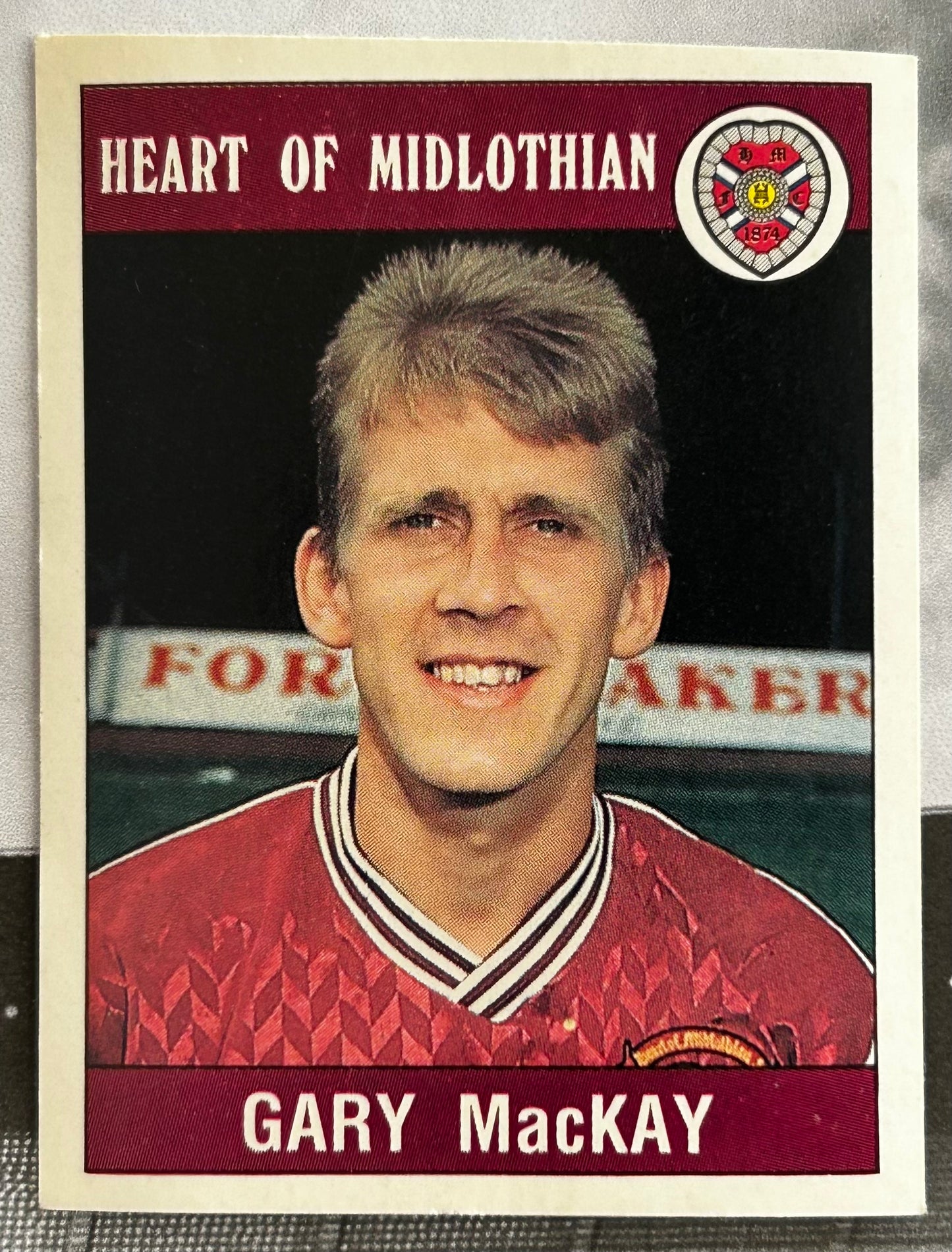 Panini Football 90 Sticker - GARY MacKAY (HEART OF MIDLOTHIAN) #405