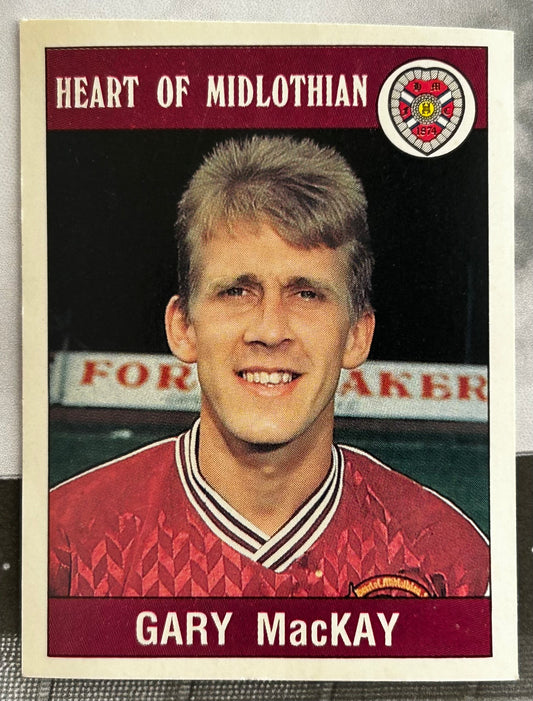 Panini Football 90 Sticker - GARY MacKAY (HEART OF MIDLOTHIAN) #405