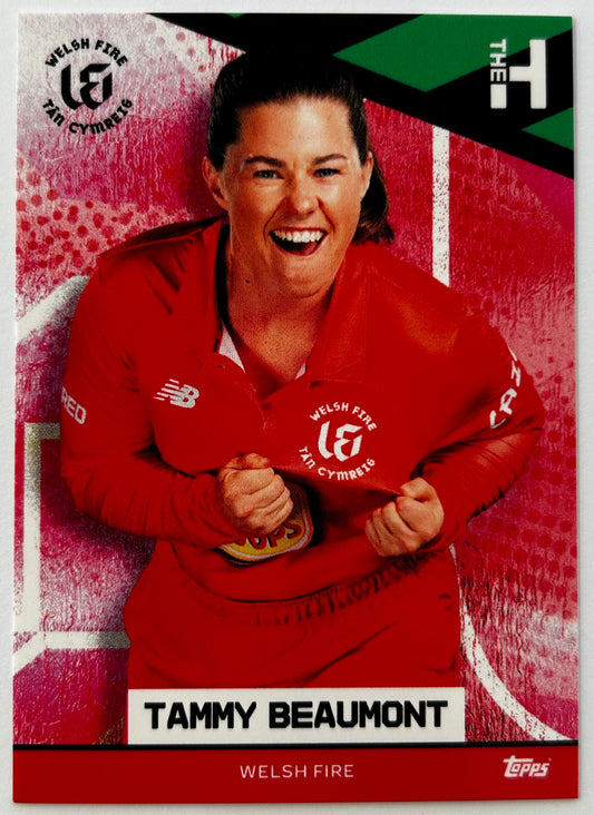 Topps The Hundred 2022 Trading Card Collection - TAMMY BEAUMONT (Welsh Fire)