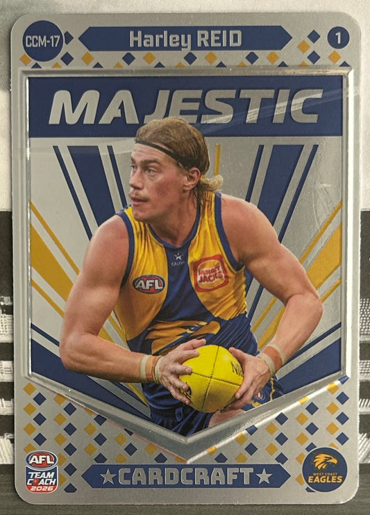 AFL Teamcoach 2026 - HARLEY REID (WEST COAST EAGLES) Majestic Cardcraft CCM-17 #1 *See Condition Notes*