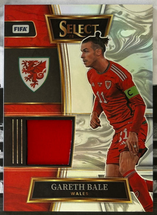 2022-23 Panini Select FIFA Soccer - GARETH BALE (WALES) Player-Worn Patch Prizm #SW-GBE