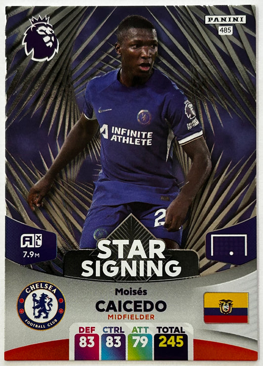 Panini Adrenalyn XL Premier League 2024 - MOISES CAICEDO (CHELSEA) Star Signing 485