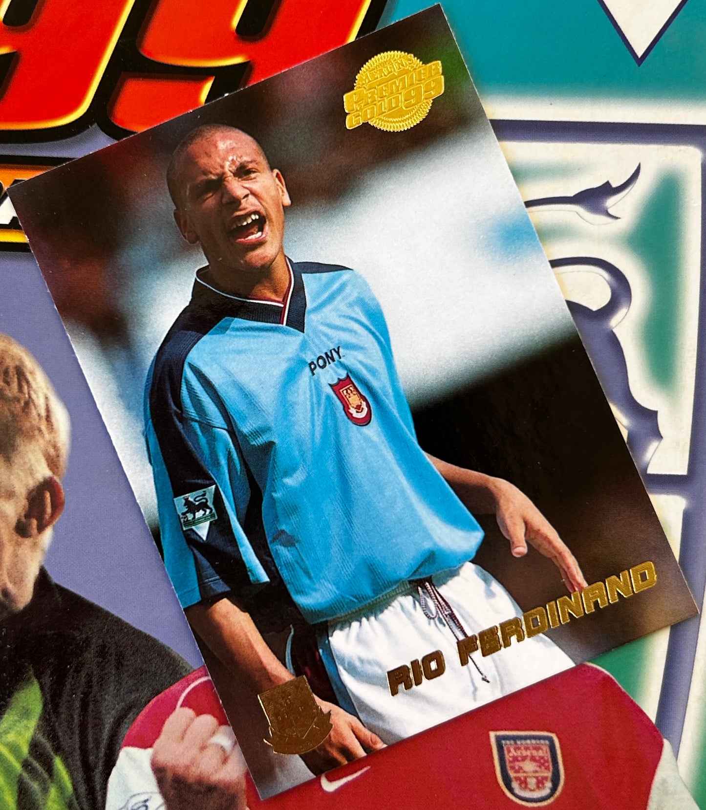 Merlin's Premier Gold 99 Trading Cards - RIO FERDINAND (WEST HAM UNITED) #138