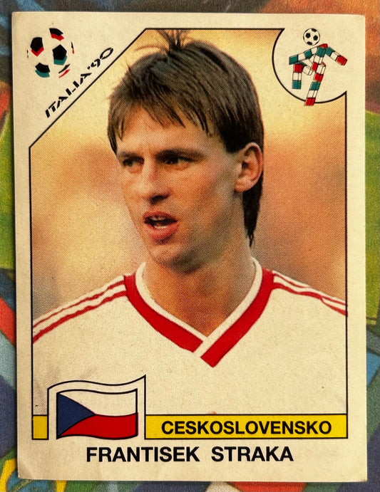 Panini FIFA World Cup Italia 90 Sticker - FRANTISEK STRAKA (CZECHOSLOVAKIA) #82