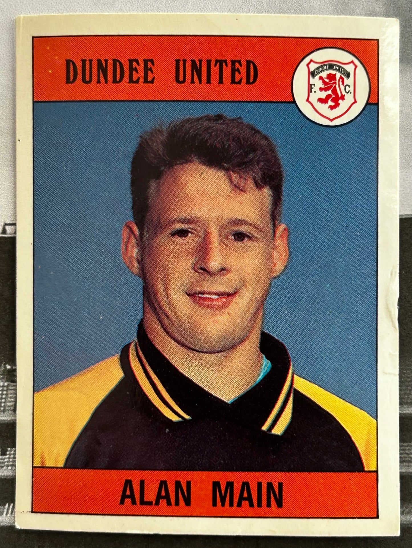 Panini Football 90 Sticker - ALAN MAIN (DUNDEE UNITED) #369