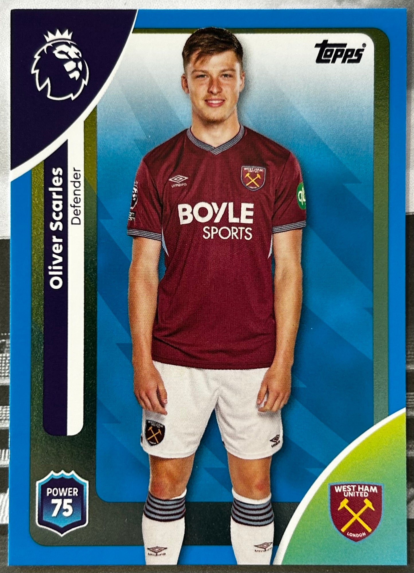 Topps Premier League 2026 Debut Edition - Single BLUE BASE PARALLEL Cards (All Teams)