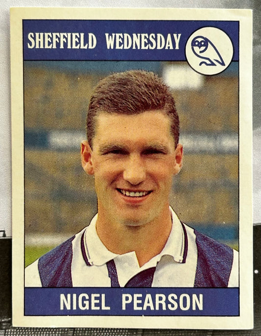 Panini Football 90 Sticker - NIGEL PEARSON (SHEFFIELD WEDNESDAY) #251