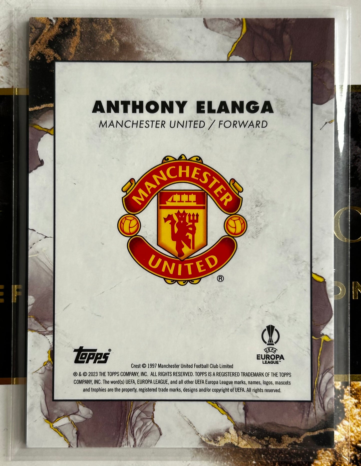 Topps UEFA Inception 2023 - ANTHONY ELANGA (MANCHESTER UNITED) Star Quality