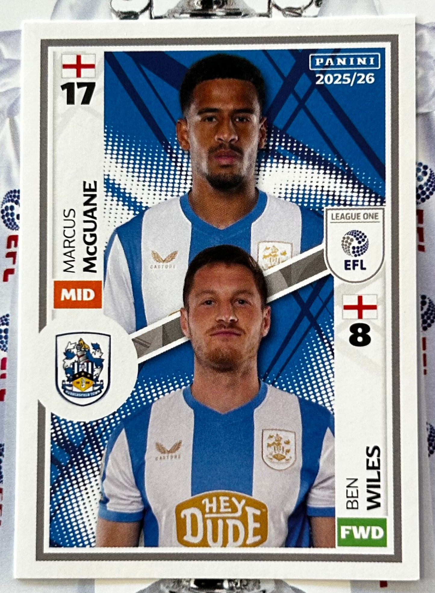 Panini EFL 2025-26 Sticker Collection - Single LEAGUE ONE Stickers (#533 - #580)