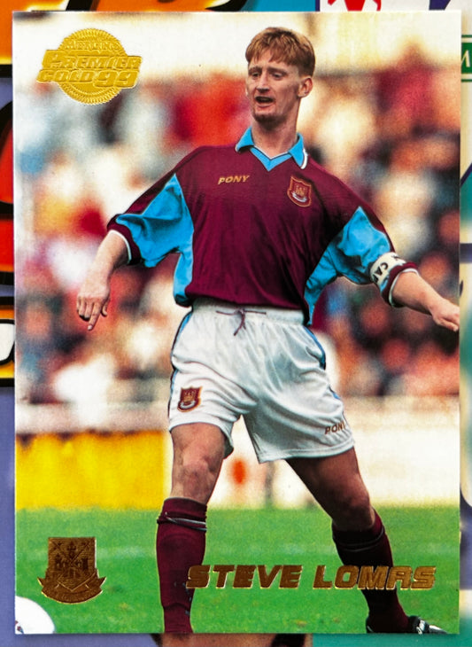 Merlin's Premier Gold 99 Trading Cards - STEVE LOMAS (WEST HAM UNITED) #139