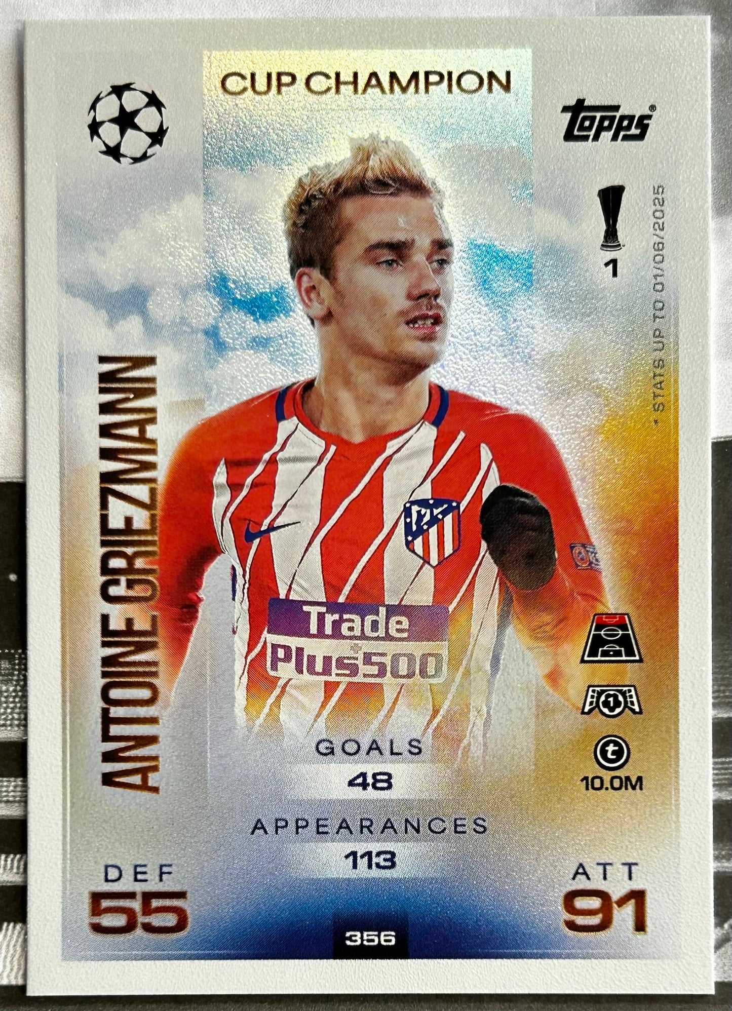 2025-26 Topps UCC Match Attax - CUP CHAMPIONS Rainbow Foil (#343-#360) 1:3 packs