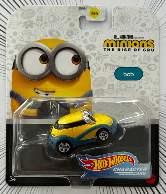 Mattel Hot Wheels Diecast Character Cars 1:64 - Bob Minions: The Rise of Gru 4/6