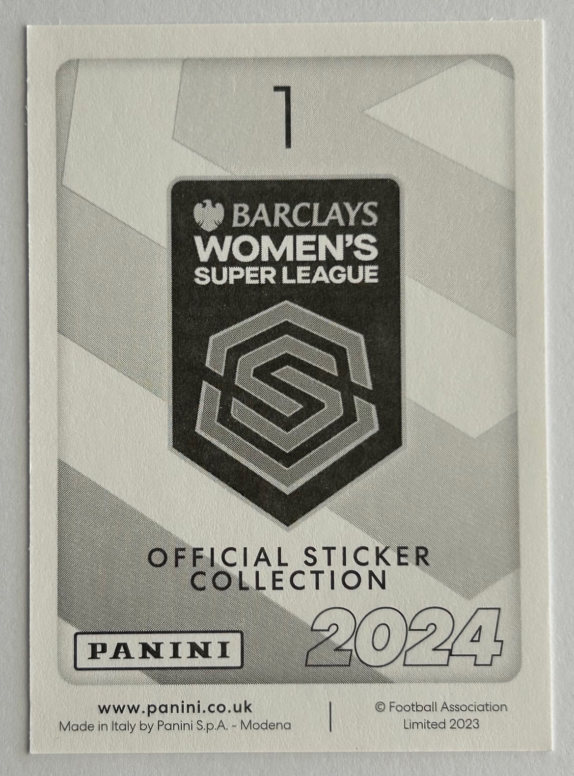 Panini Barclays Women's Super League 2024 - LOGO Sticker #1