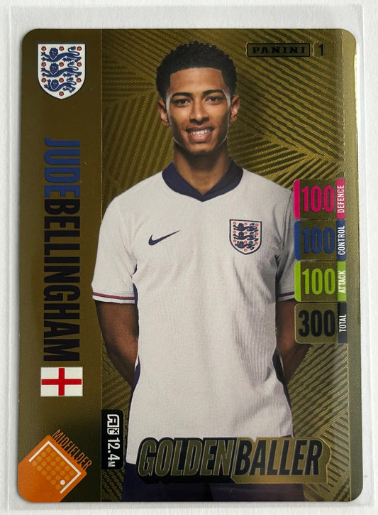 Panini England Adrenalyn XL 2024 - JUDE BELLINGHAM (ENGLAND) Golden Baller #1