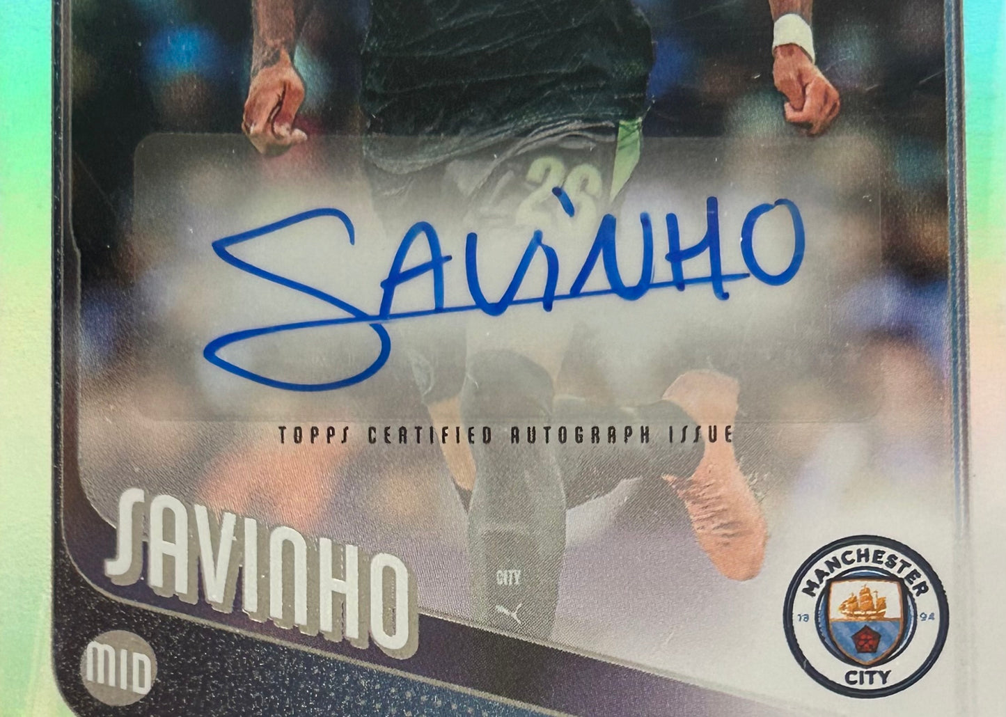 Topps UEFA Club Competitions 2025-26 - SAVINHO (MAN CITY) Certified Autograph Card #BA-SV