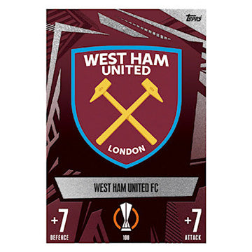 Topps 2023-24 Match Attax UEFA Single WEST HAM UNITED Cards (#100 - #117)