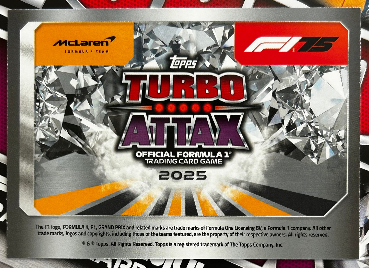 Topps F1 Turbo Attax 2025 - McLAREN Constructors Logo Foil #10