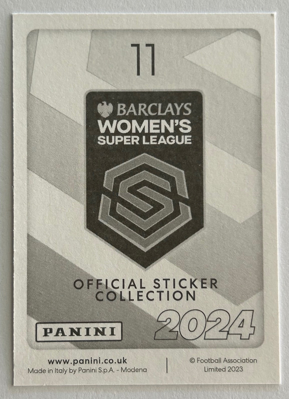 Panini Barclays Women's Super League 2024 - ZELEM (MANCHESTER UNITED) Captain Sticker #11