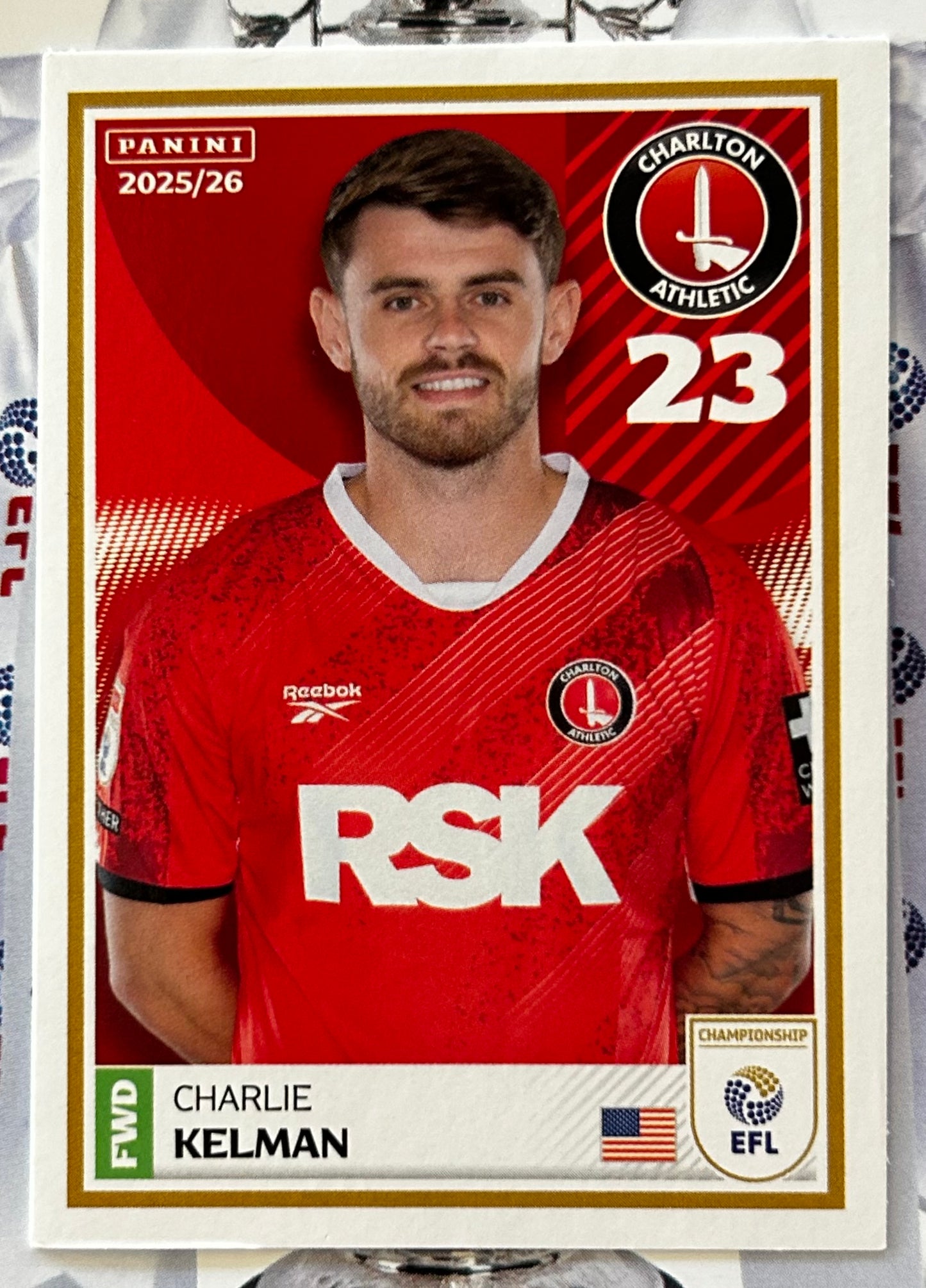 Panini EFL 2025-26 Sticker Collection - Single CHARLTON ATHLETIC Stickers (#71 - #88)