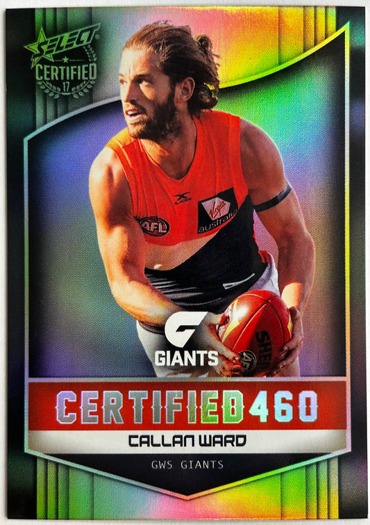 Select AFL 2017 Certified - CALLAN WARD (GWS GIANTS) Certified 460 C111