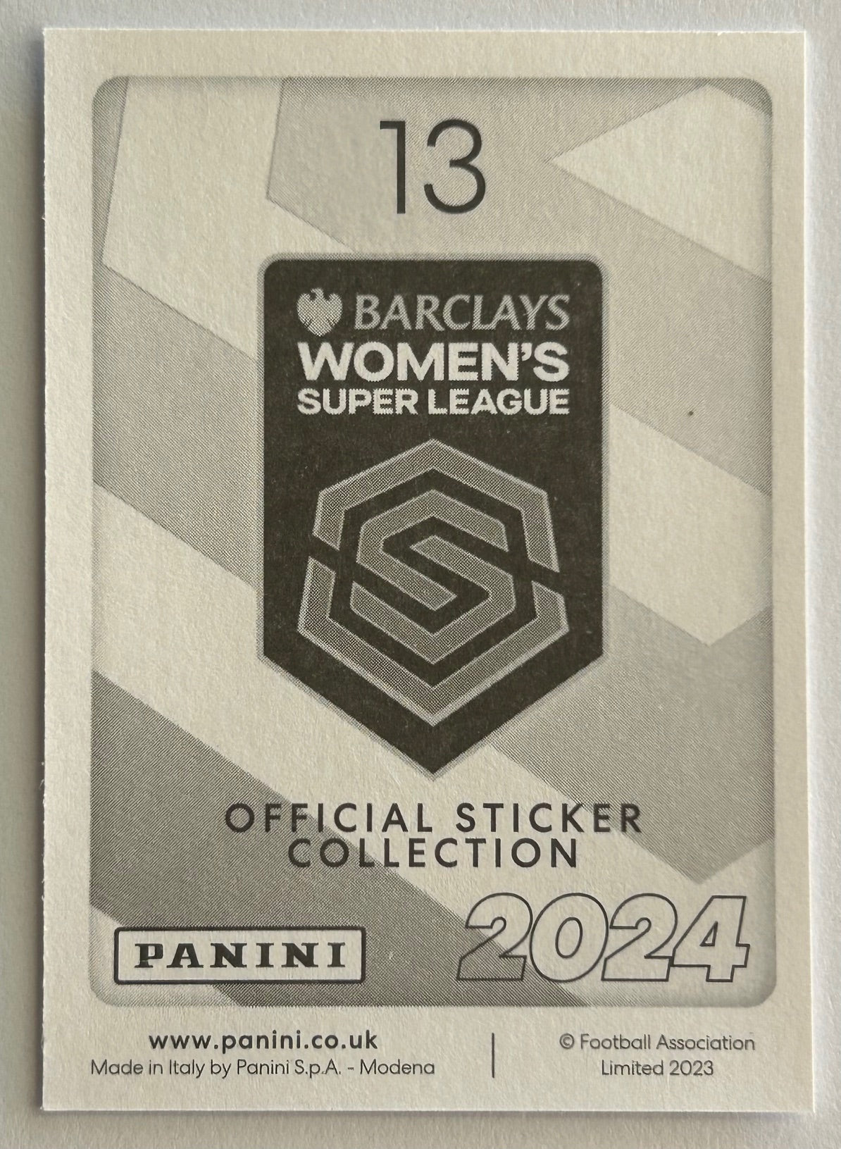 Panini Barclays Women's Super League 2024 - ARNOLD (WEST HAM UTD) Captain Sticker #13