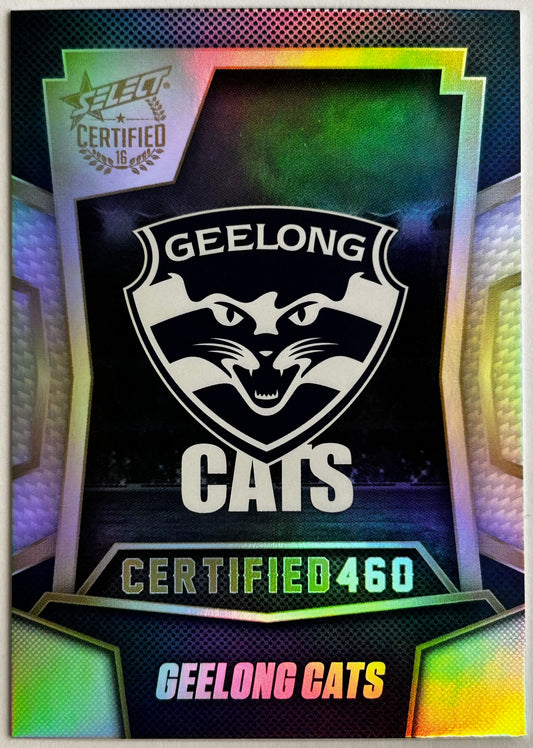 Select AFL 2016 Certified - CLUB LOGO (GEELONG CATS) Certified 460 C77